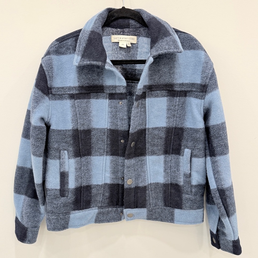 Saltwater Luxe Plaid Fringe Jacket - Picture 3 of 8